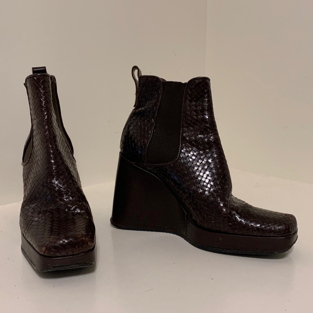 Stephane Kilian leather Platform Boots 7